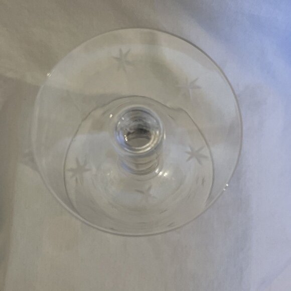 COPY - 6 Point Star Bubble Stem Imperial Candlewick Water Glass Pafait Replacem… - Picture 6 of 9